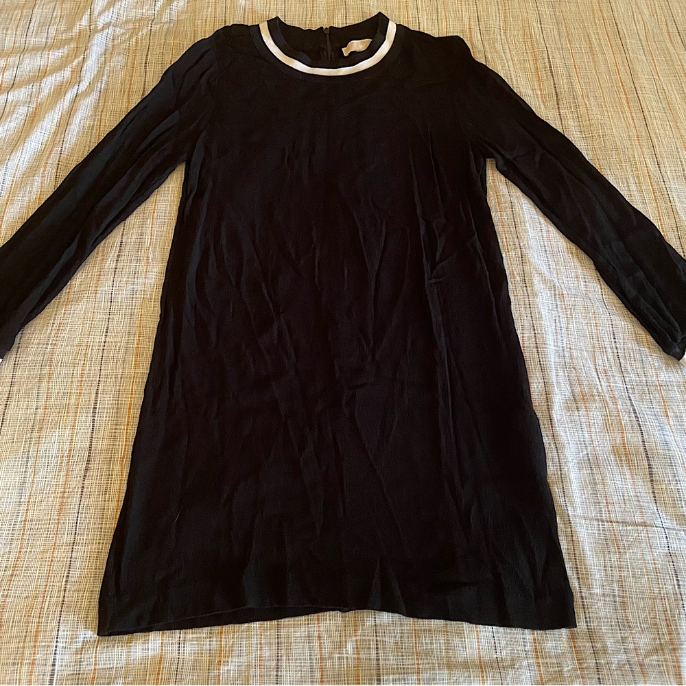 MICHAEL Michael Kors Black Long Sleeve Midi Dress